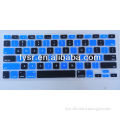 Multicolor Silicone Keyboard cover for notebook